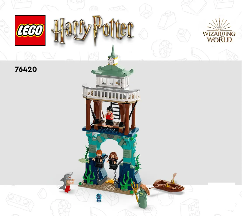 Page 1 de la notice Consignes visuelles Lego Harry Potter 76420