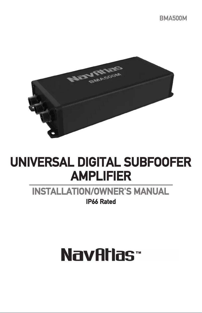 Page 1 de la notice Manuel utilisateur NavAtlas NT308BPK