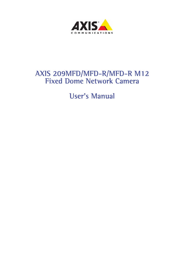 Image de la première page du manuel de l'appareil 209MFD