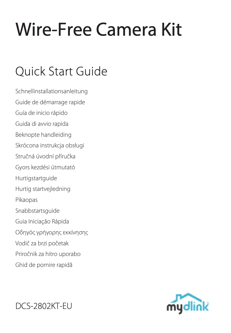 Image de la première page du manuel de l'appareil DCS-2802KT