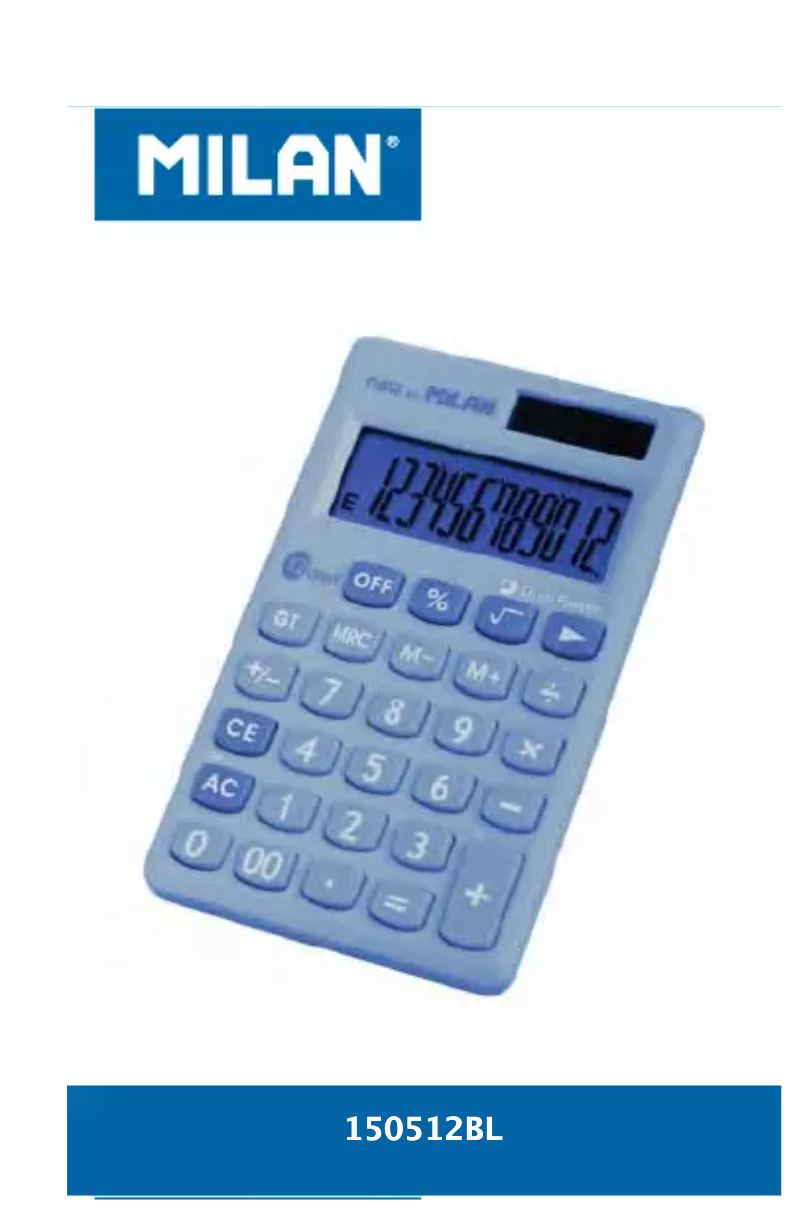 Page 1 de la notice Manuel utilisateur Milan 150512BL