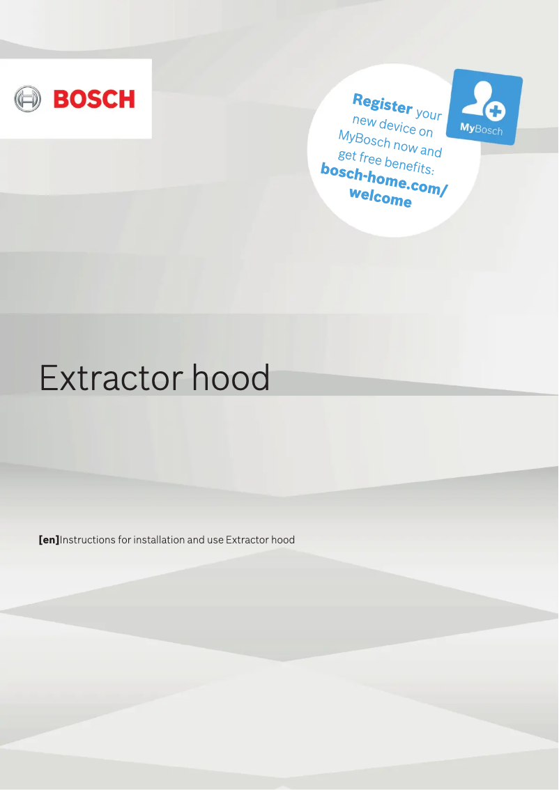 Page 1 de la notice Guide d'installation Bosch DIB97IM50