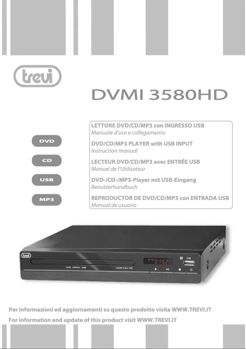 Page n°1 - Manuel utilisateur Trevi DVMI 3580 HD