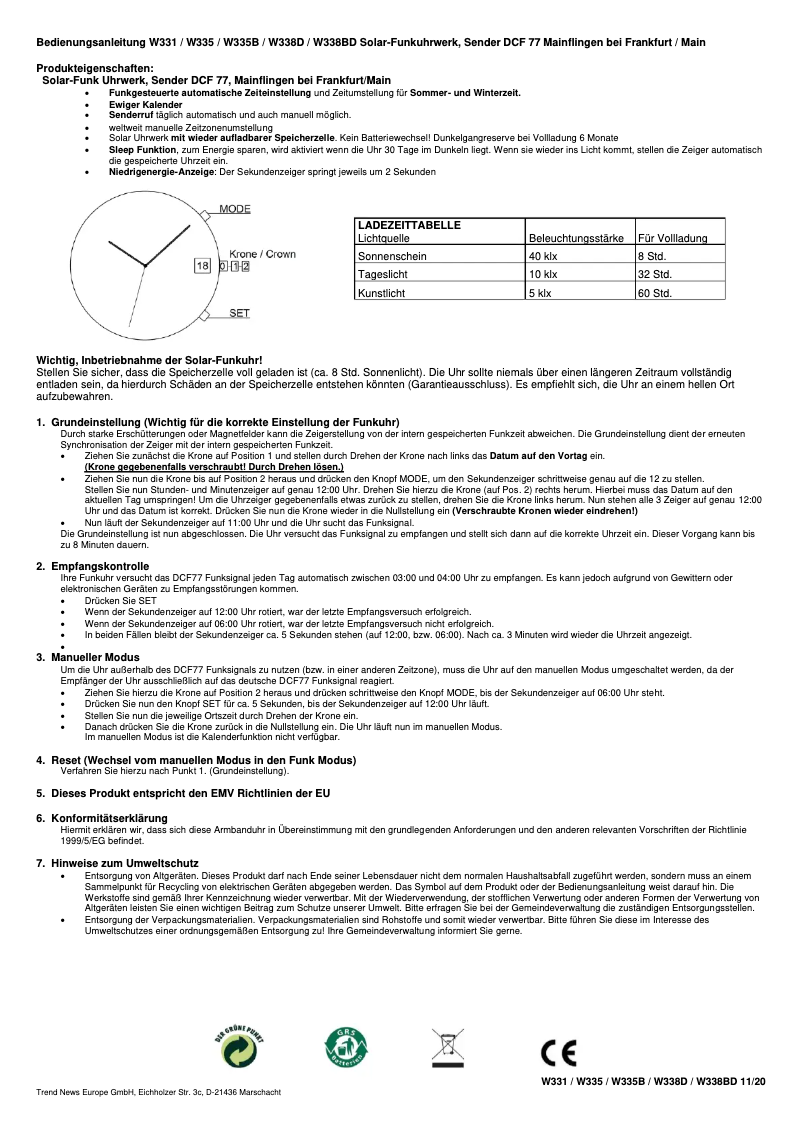 Image de la première page du manuel de l'appareil Everest