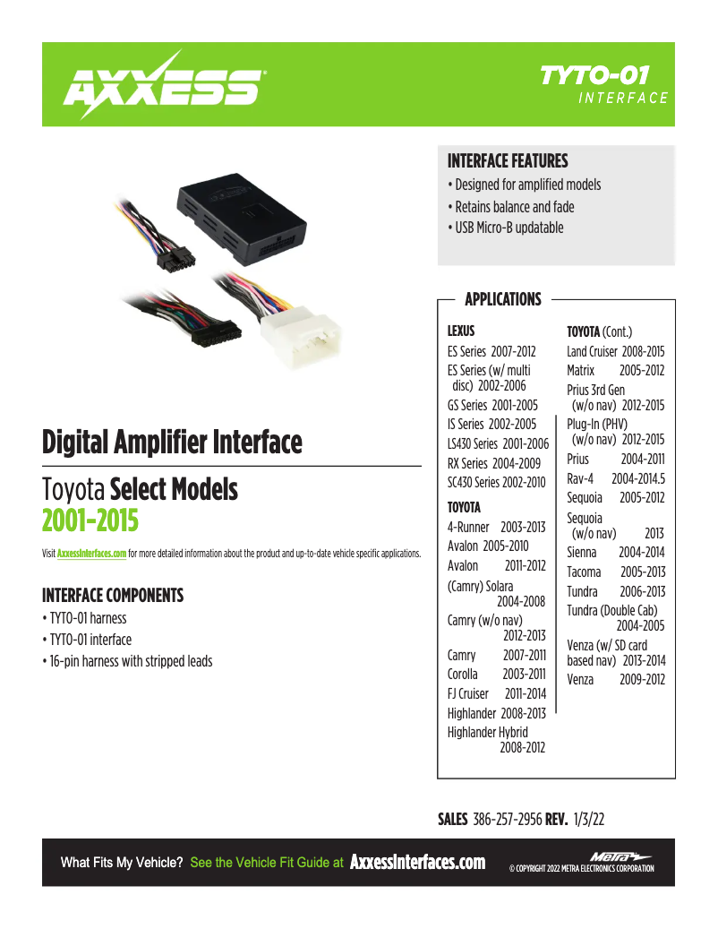 Imagen de la primera página del manual del dispositivo TYTO-01