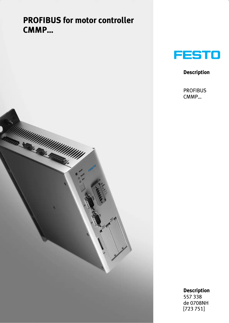 Page n°1 - Manuel utilisateur Festo P.BE-CMMP-FHPP-PB-SW-FR