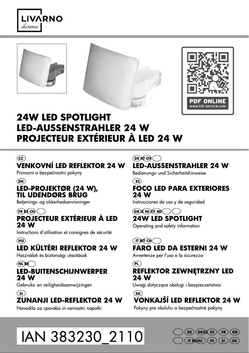 Page n°1 - Manuel utilisateur Livarno Lux 1002