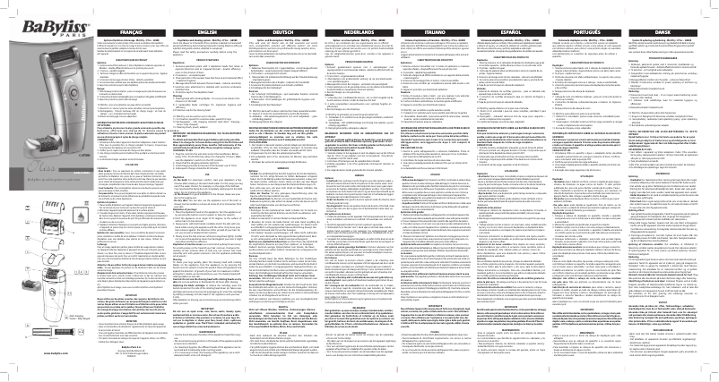 Image de la première page du manuel de l'appareil G898E Oliss