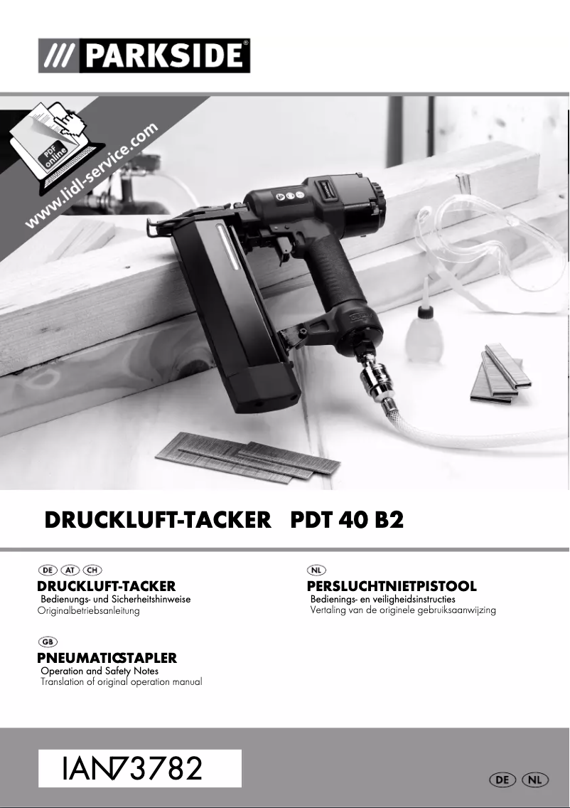 Image de la première page du manuel de l'appareil PDT 40 B2