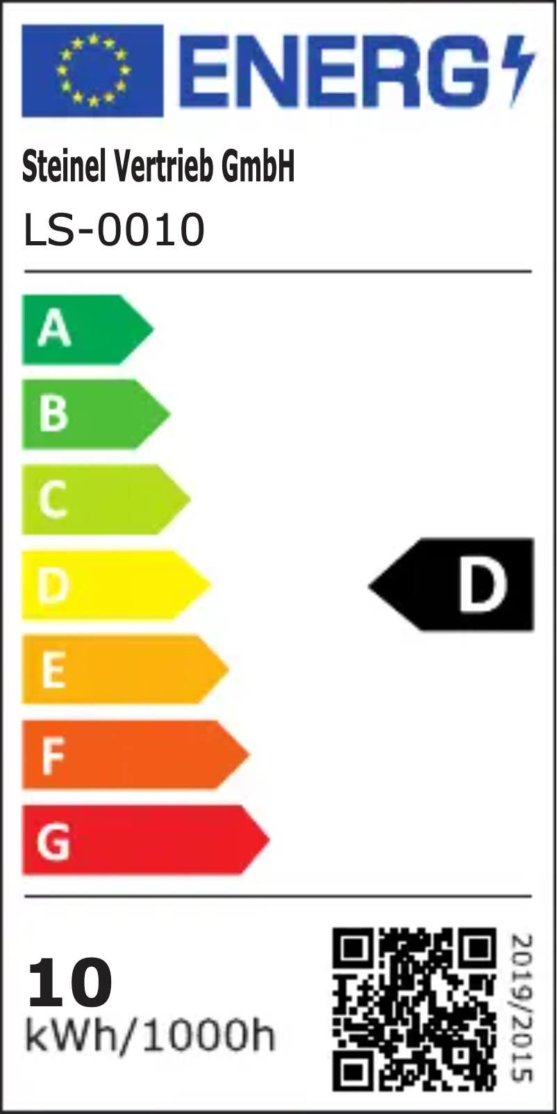 Page n°1 - Label énergétique Steinel DL Vario Quattro S