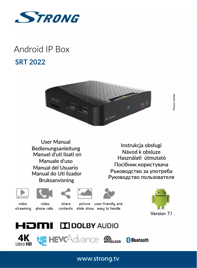 Page 1 de la notice Manuel utilisateur Strong SRT 2022