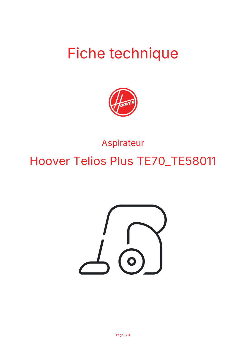 Image de la première page du manuel de l'appareil Telios Plus TE70_TE58011