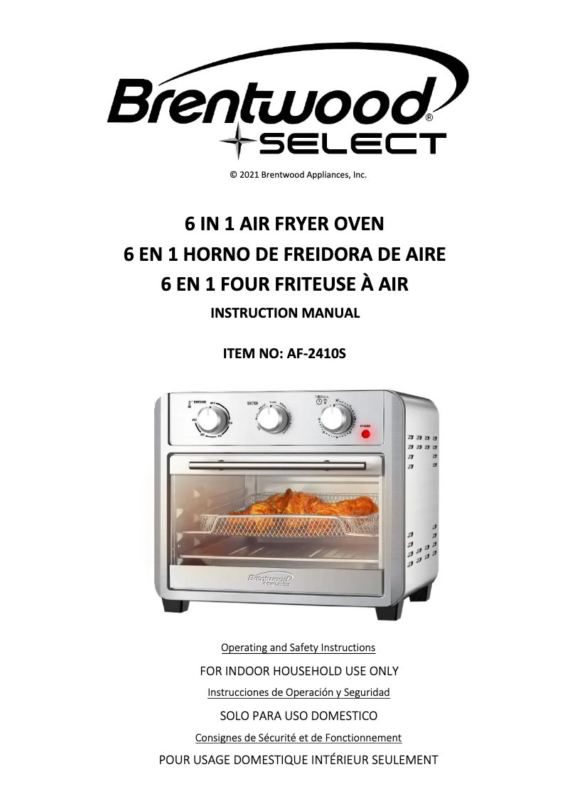 Image de la première page du manuel de l'appareil AF-2410S