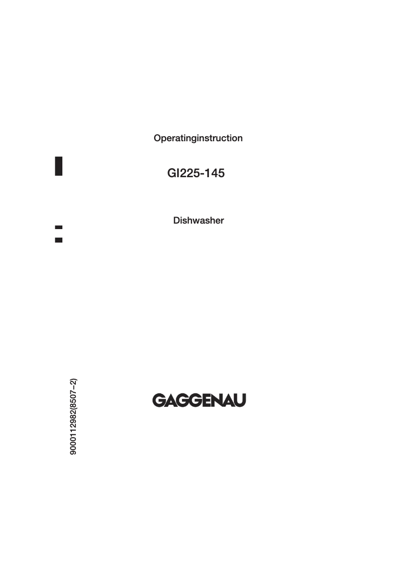 Page 1 de la notice Manuel utilisateur Gaggenau GI 225-145