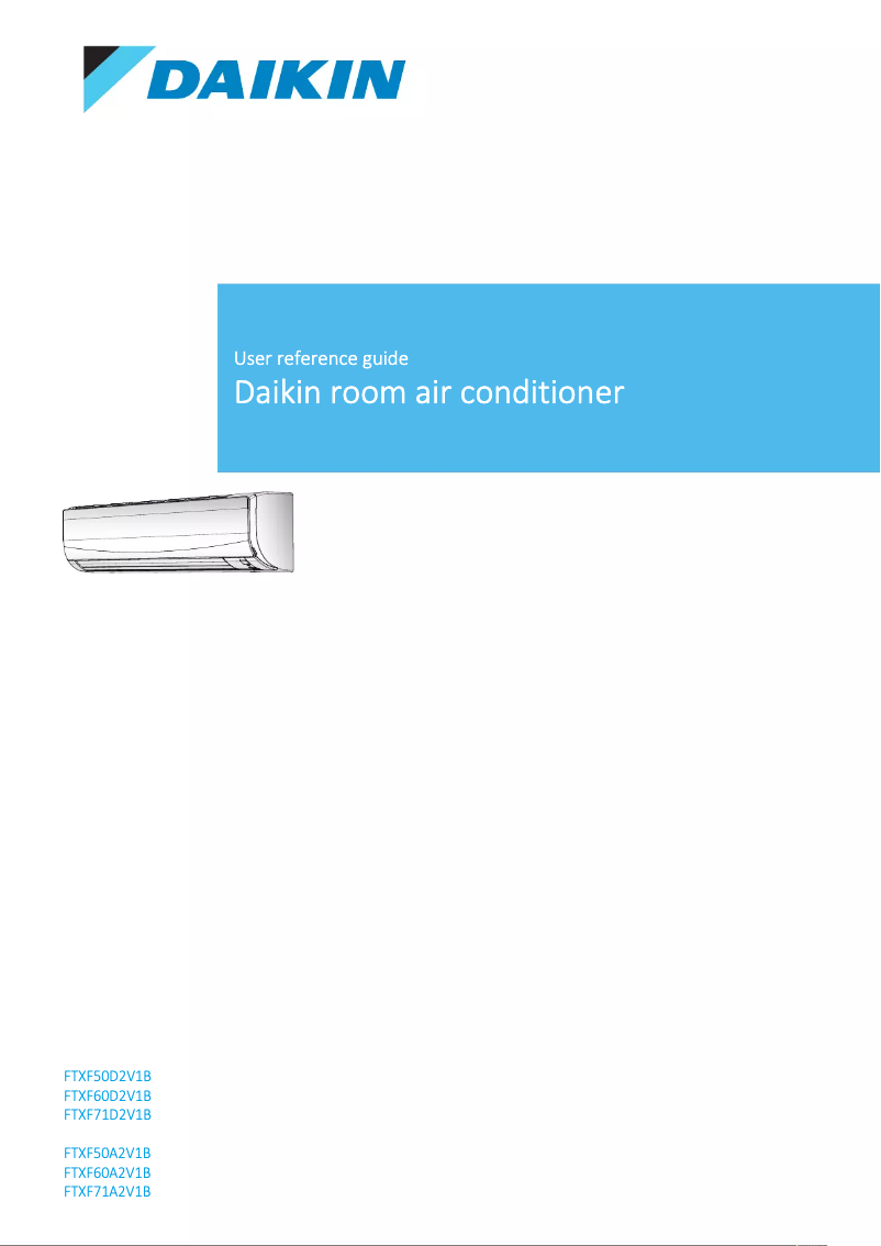 Página 1 del manual Manual de usuario Daikin FTXF20A5V1B