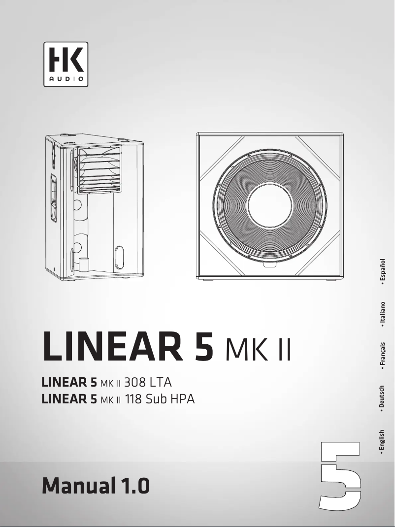Page 1 de la notice Manuel utilisateur HK Audio Linear 5 MK II 118 Sub A