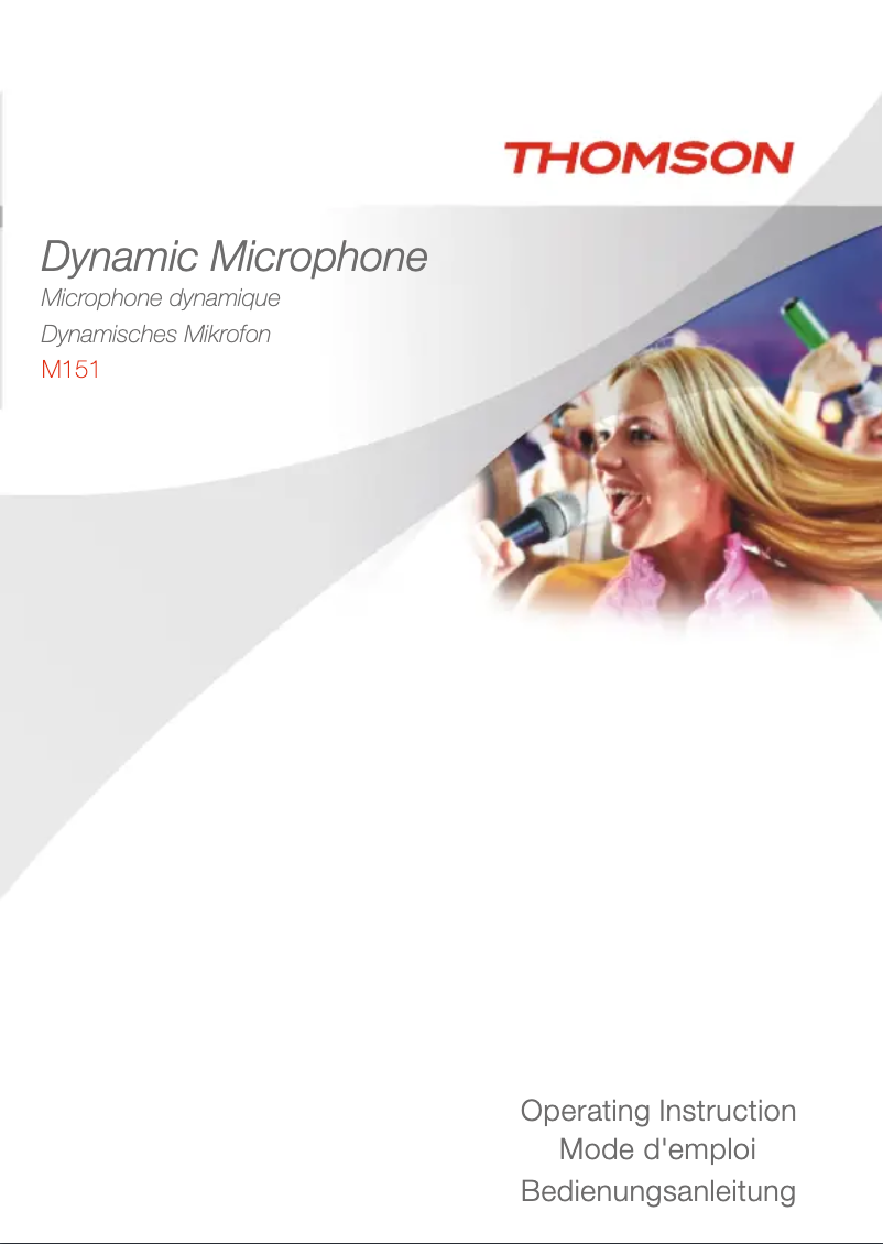 Page 1 de la notice Manuel utilisateur Thomson M151