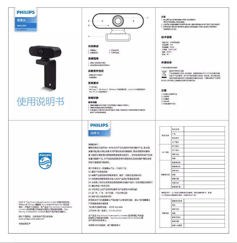 Page n°1 - Manuel utilisateur Philips SPL6306BM