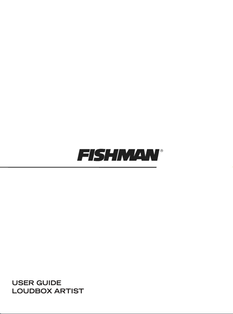 Page n°1 - Manuel utilisateur Fishman Loudbox Artist