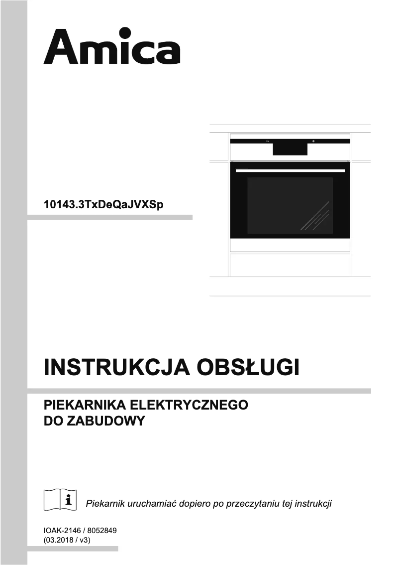 Página 1 del manual Manual de usuario Amica EBI 712 94 AA