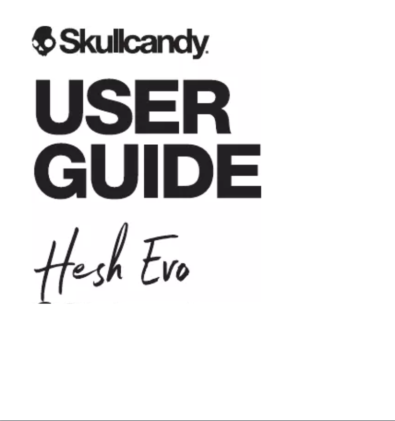 Page n°1 - Manuel utilisateur Skullcandy Hesh Evo