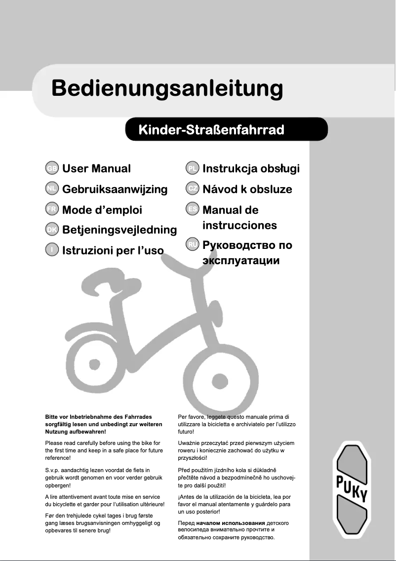 Image de la première page du manuel de l'appareil Skyride 24-3 Alu