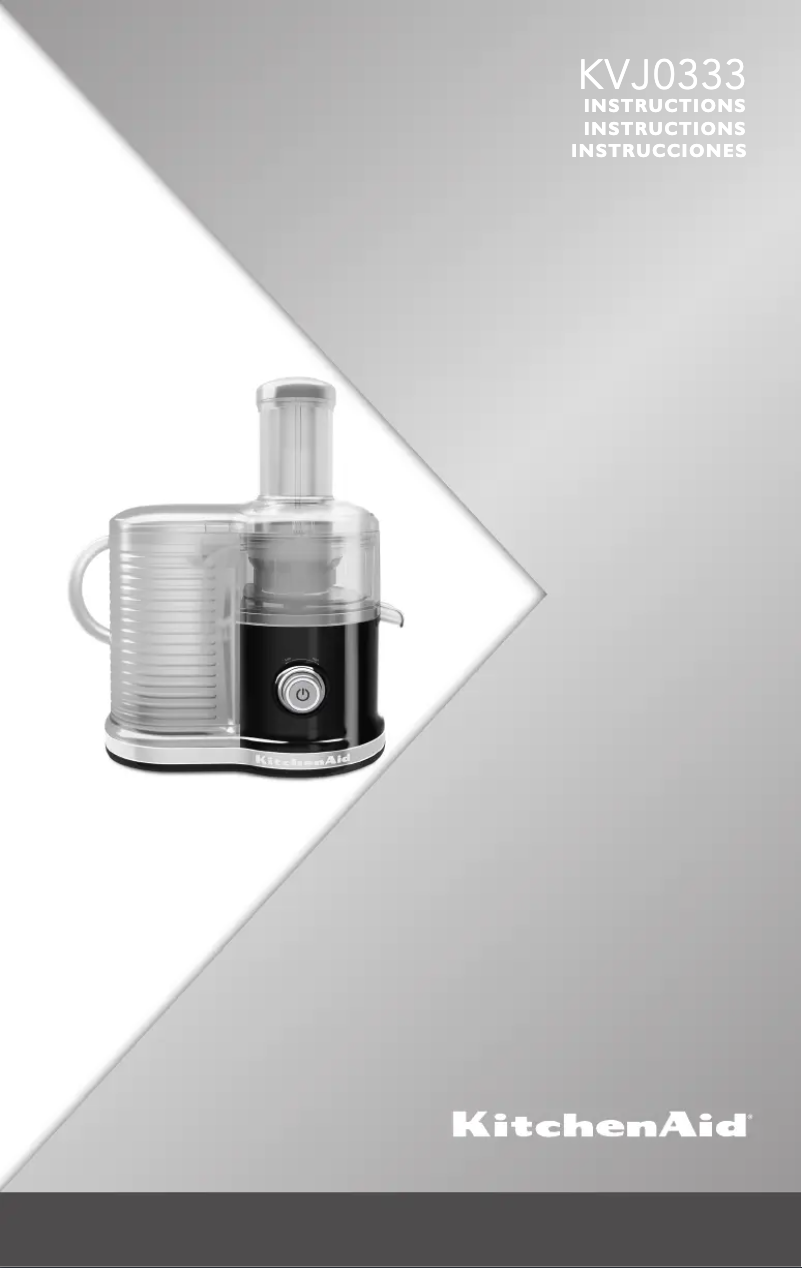 Page 1 de la notice Manuel utilisateur KitchenAid KVJ0333OB