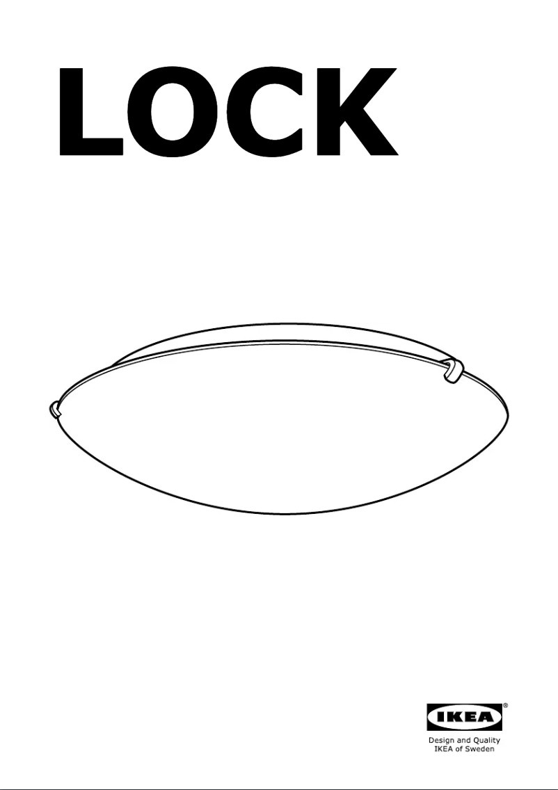 Page 1 de la notice Manuel utilisateur Ikea LOCK
