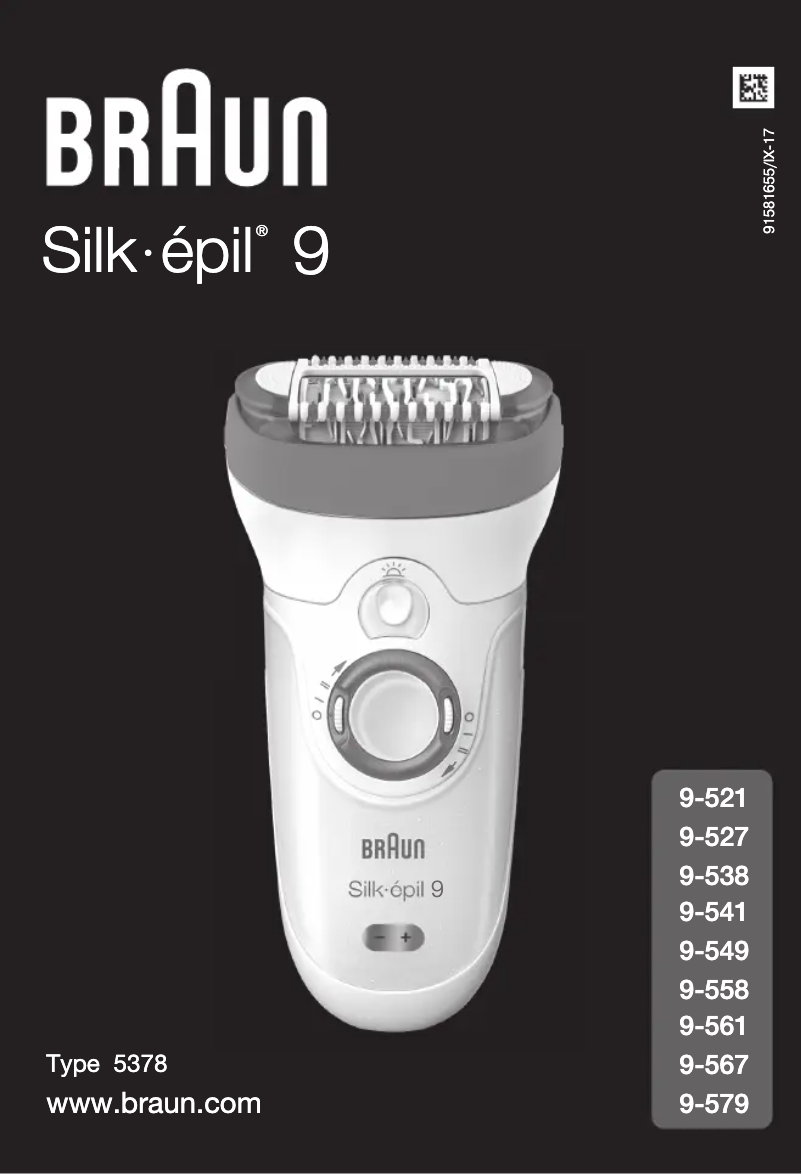 Página 1 del manual Manual de usuario Braun Silk-épil 9 9-567
