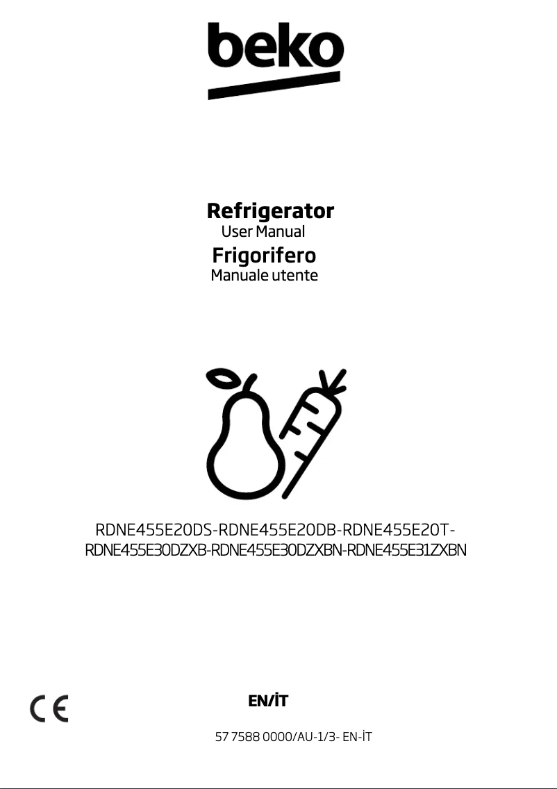 Image de la première page du manuel de l'appareil RDNE455E30DZXBN