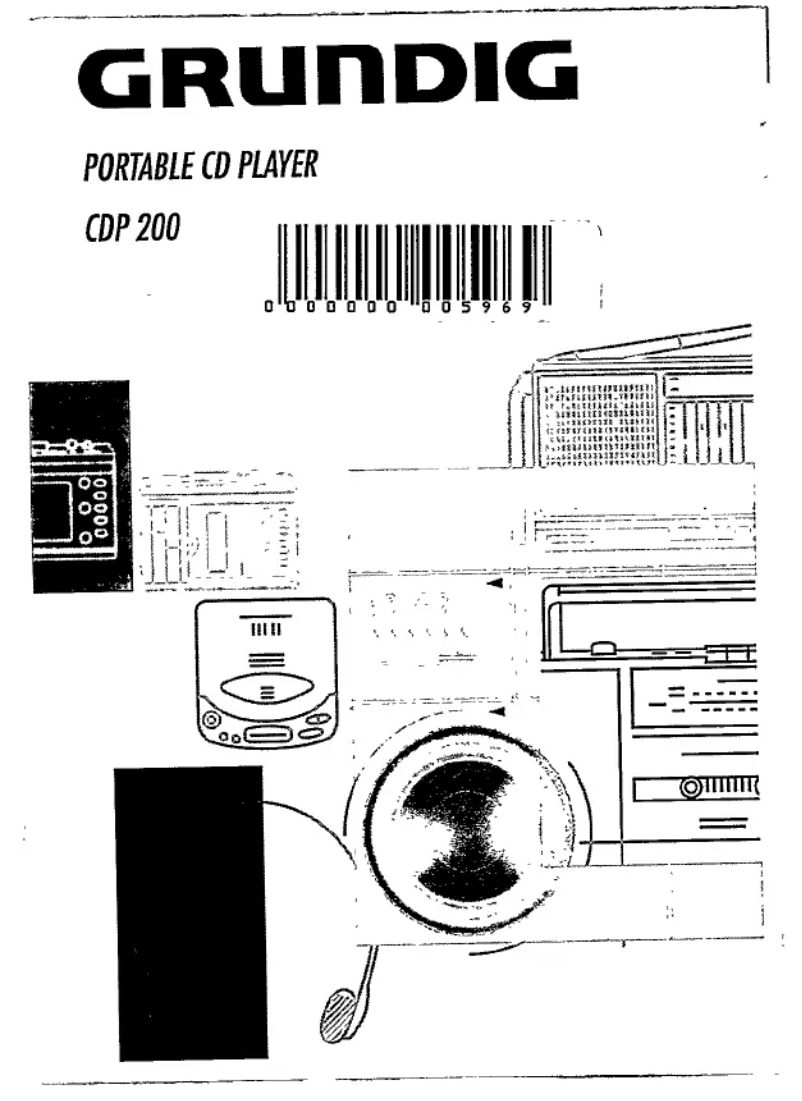 Image de la première page du manuel de l'appareil CDP 200