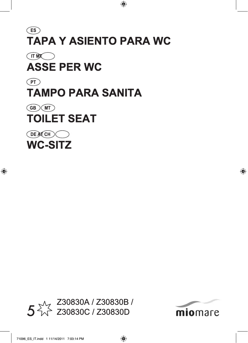 Página 1 del manual Manual de usuario Miomare Z30830B