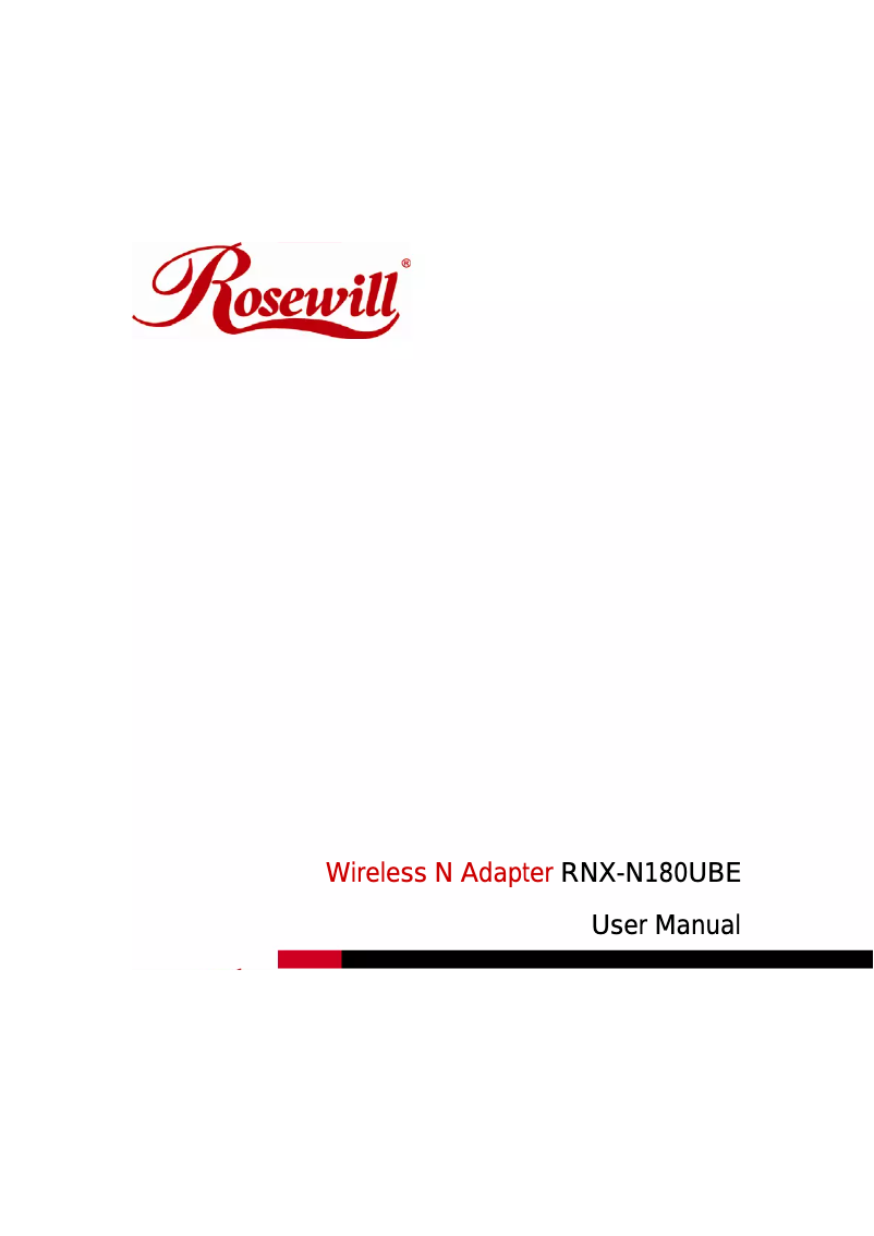 Image de la première page du manuel de l'appareil RNX-N180UBE