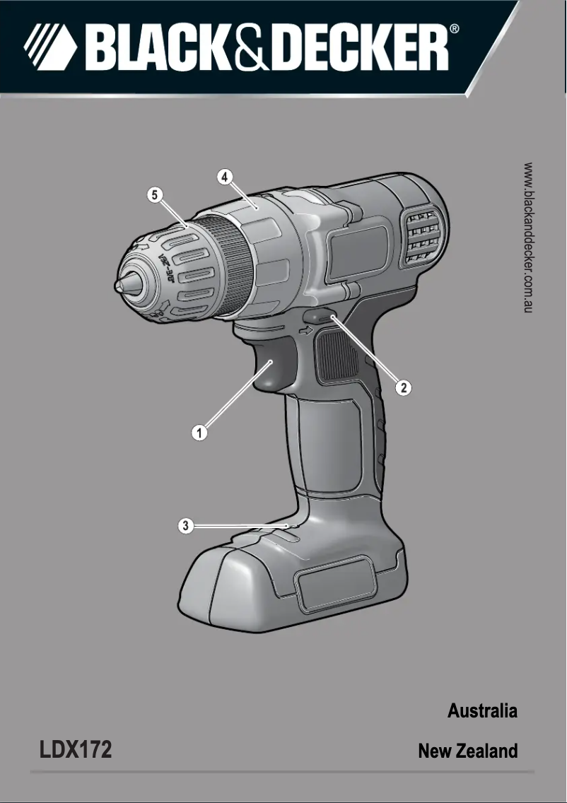 Page 1 de la notice Manuel utilisateur Black & Decker LDX172