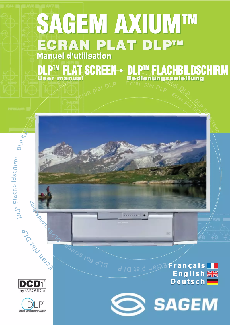 Page 1 de la notice Manuel utilisateur Sagem Axium DL-P50