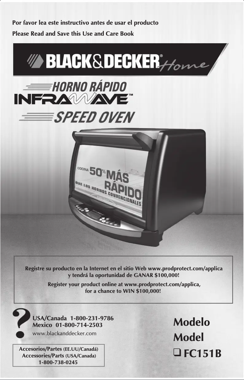 Page 1 de la notice Manuel utilisateur Black & Decker FC151B