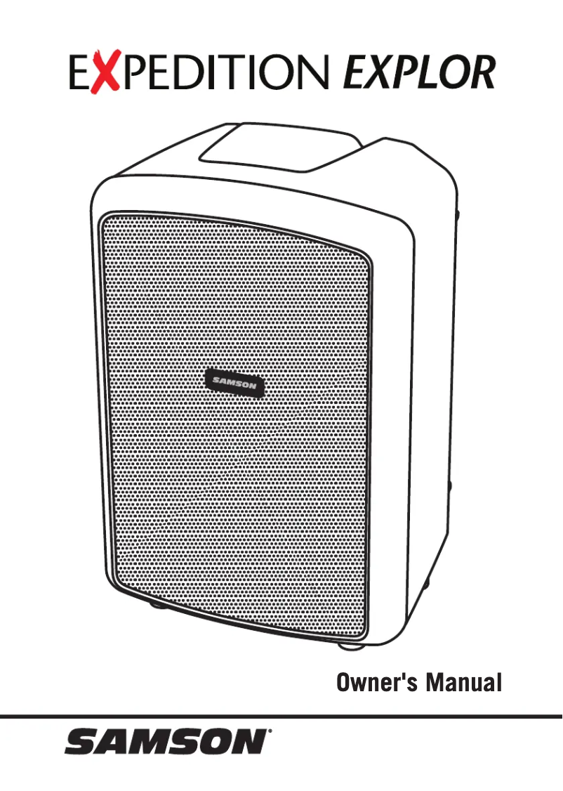 Page 1 de la notice Manuel utilisateur Samson Expedition Explor