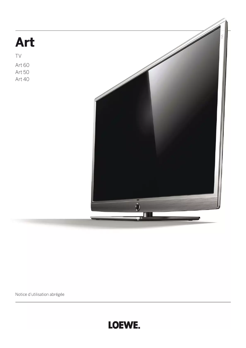 Page n°1 - Manuel utilisateur Loewe ART 60