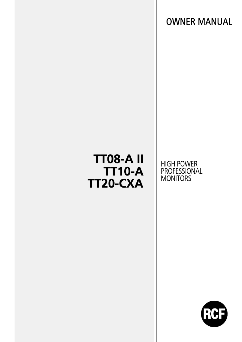 Image de la première page du manuel de l'appareil TT10-A