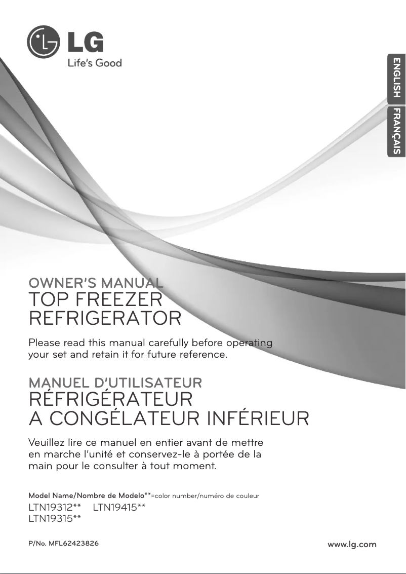 Page n°1 - Manuel utilisateur LG LTN19315ST