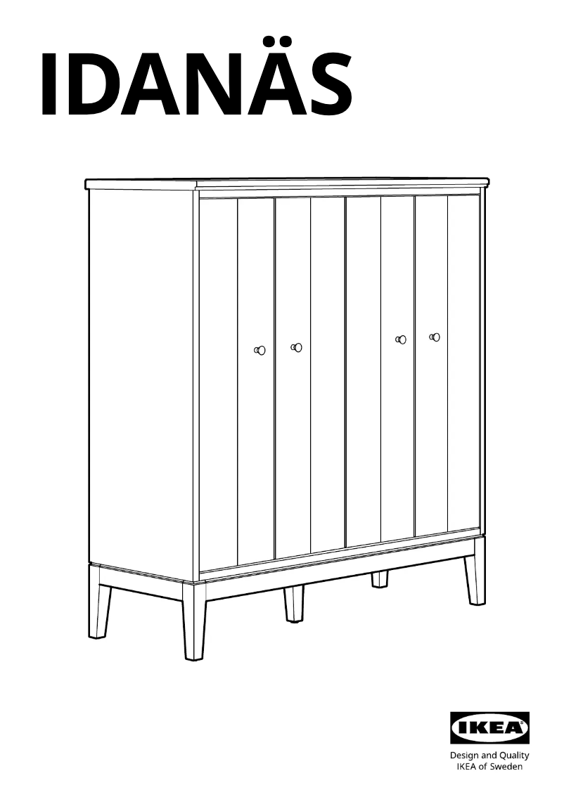 Imagen de la primera página del manual del dispositivo IDANÄS 104.588.28