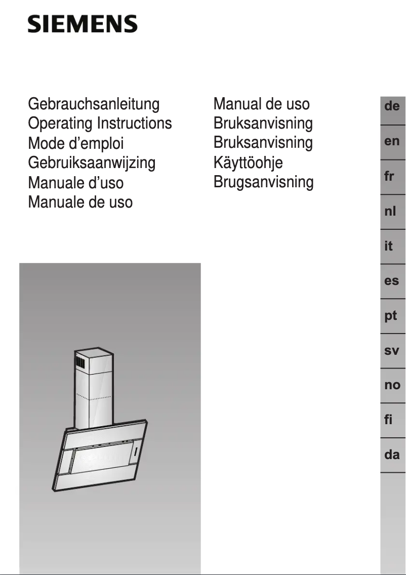 Page n°1 - Manuel utilisateur Siemens LC956KA60