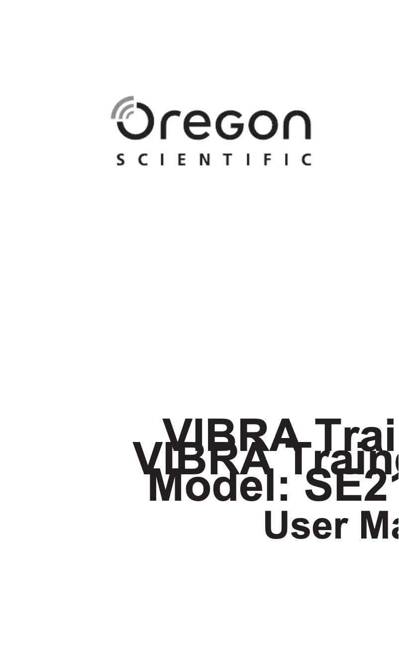 Image de la première page du manuel de l'appareil SE233