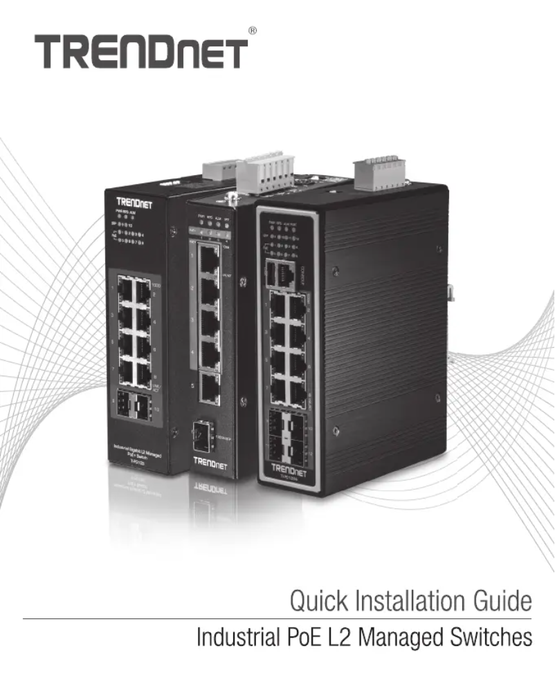 Page n°1 - Manuel utilisateur TRENDnet TI-PG102I