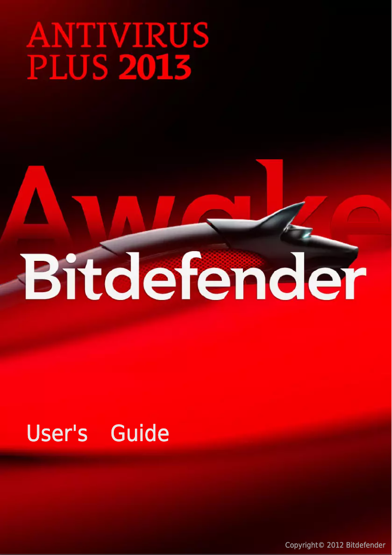 Página 1 del manual Manual de usuario Bitdefender AntiVirus Plus 2013