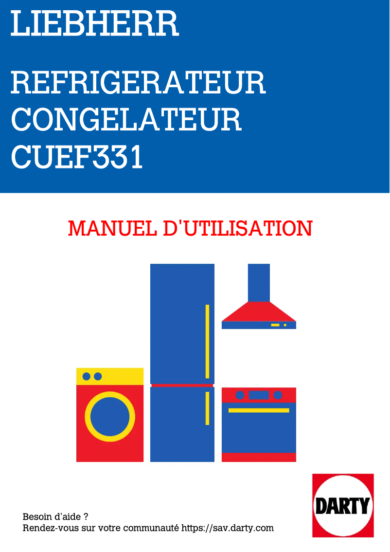Page n°1 - Manuel utilisateur Liebherr CUEF331