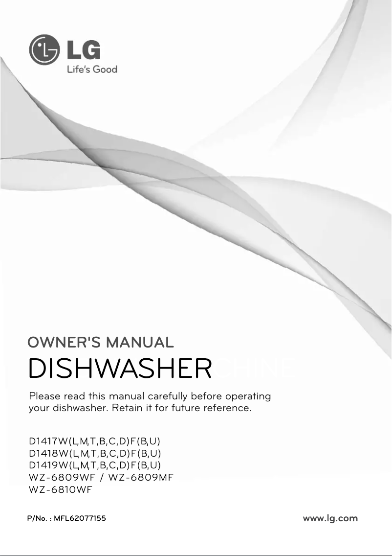 Image de la première page du manuel de l'appareil D1418WF