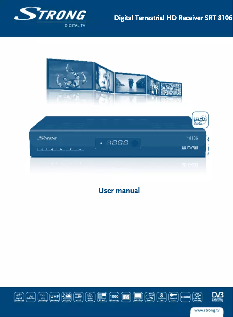 Image de la première page du manuel de l'appareil SRT 8106