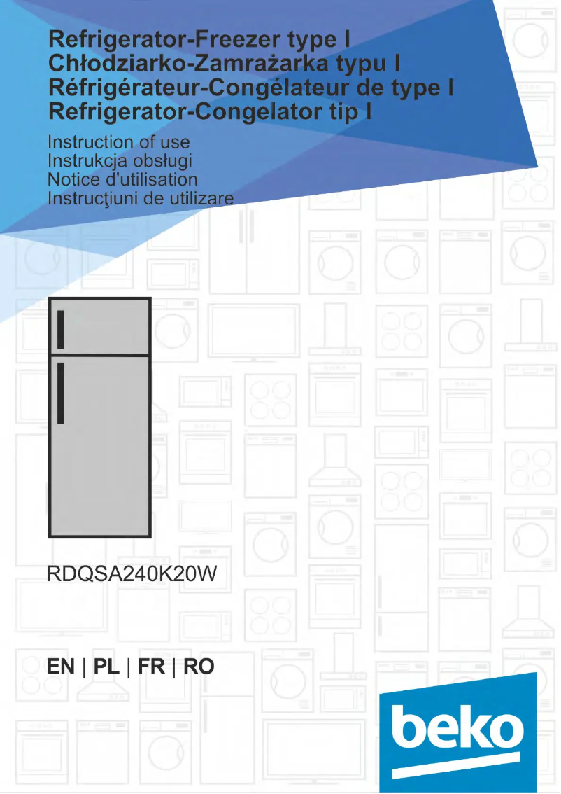 Page n°1 - Manuel utilisateur Beko RDQSA240K20W