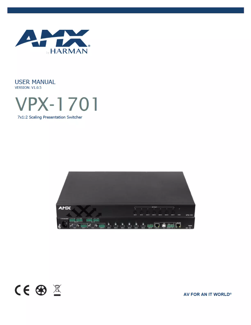 Image de la première page du manuel de l'appareil VPX-1701